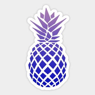 Purple Pineapple Design Sticker